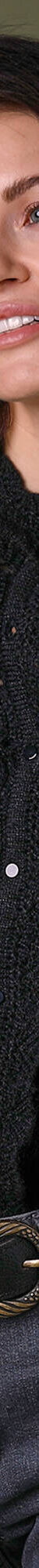 Gilet boutonné col montant, maille fantaisie  (noir) Gilet boutonné col montant, maille fantaisie  (noir)